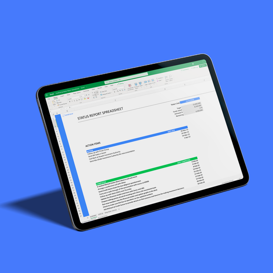 Fundraising Status Report Spreadsheet