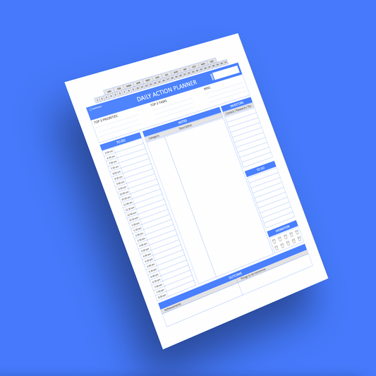 Printable daily planner